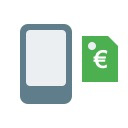 Symbol Verkauf von Geräten